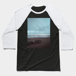 Stranded Lobster Trap on a New Brunswick Beach V2 Baseball T-Shirt